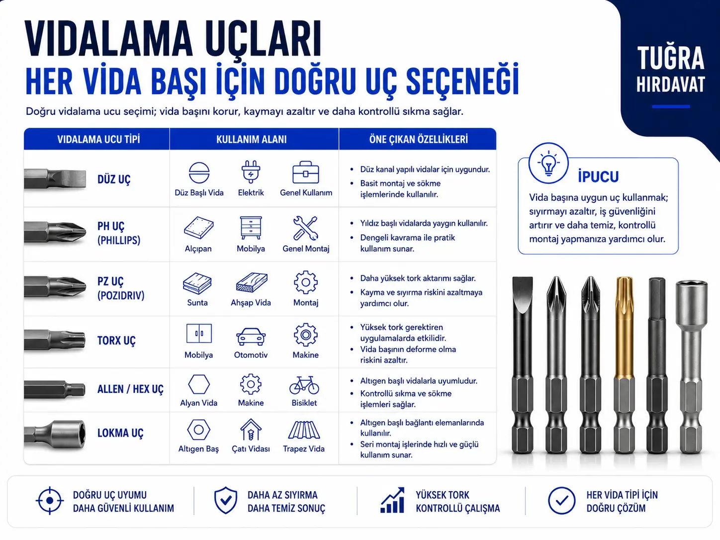 Vidalama Uçları