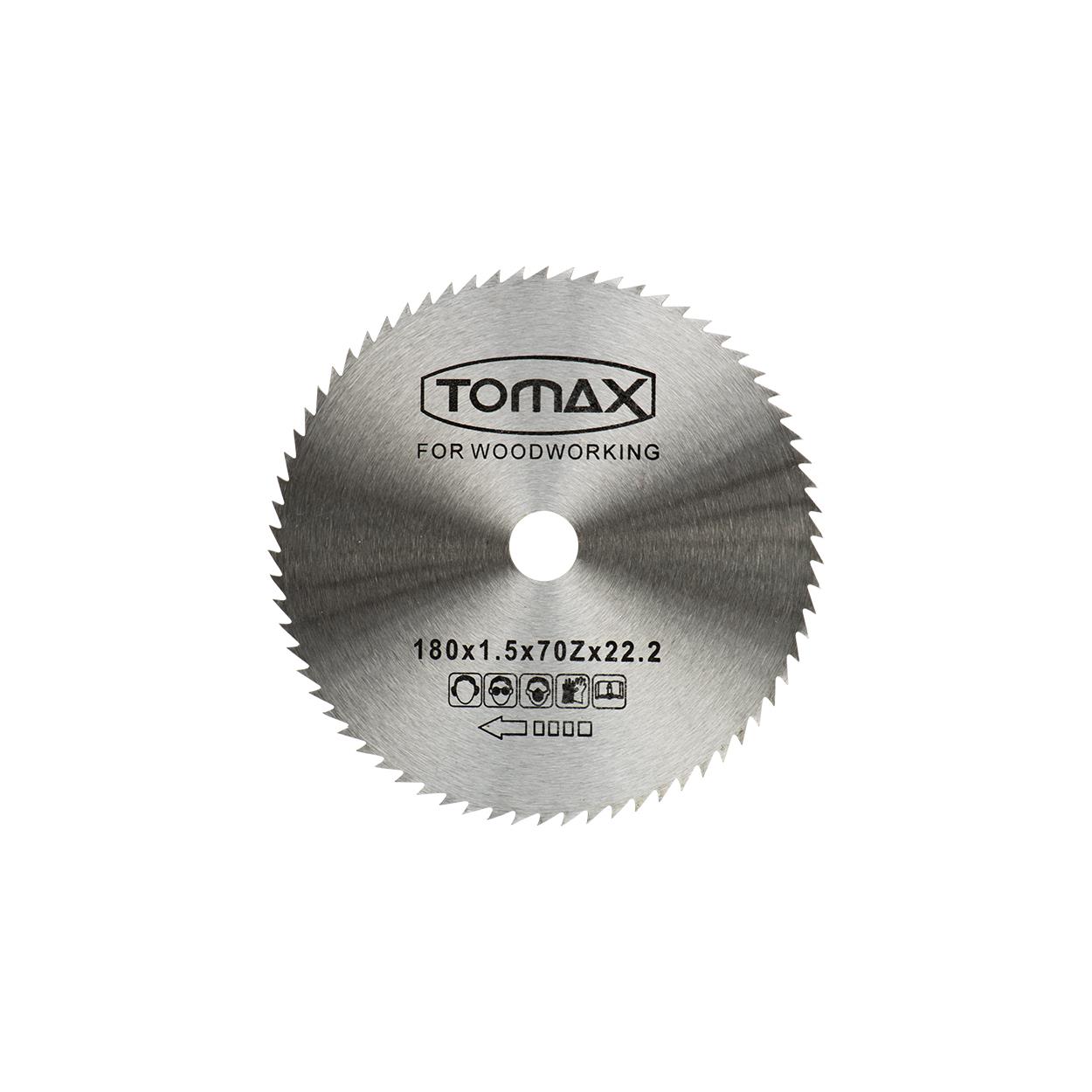 Tomax Ağaç Daire Testeresi Elmassız 180x1.5x22.2x70z Diş