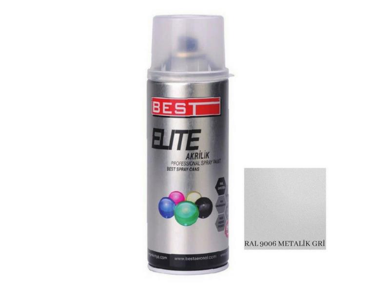 Best Elite Metalik Gri Ral 9006 Sprey Boya 400 ml