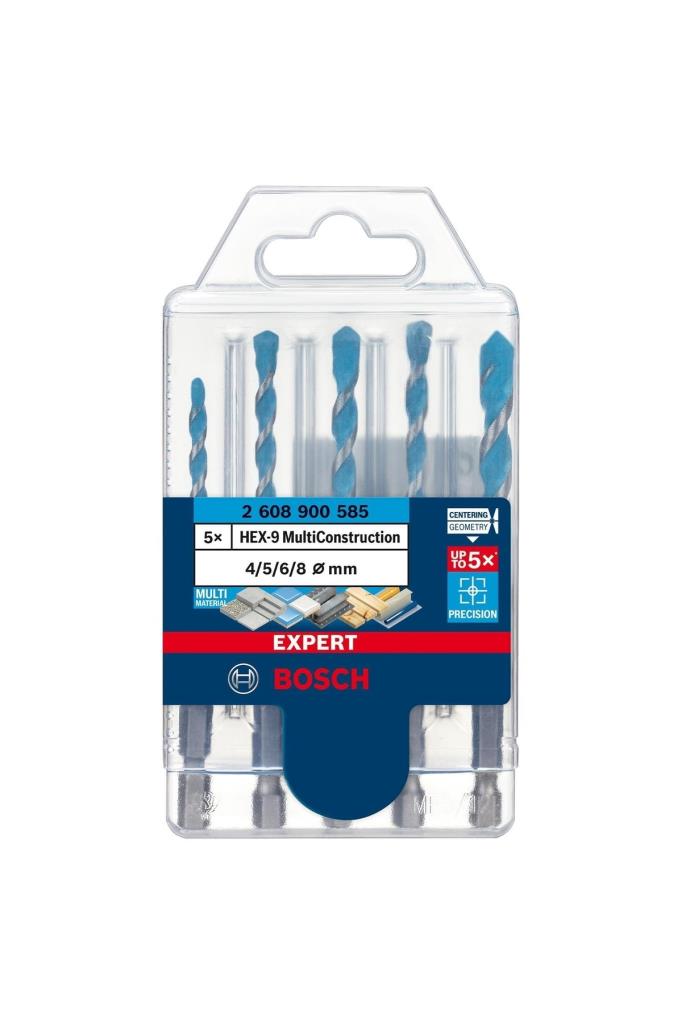 Bosch EXP HEX9 MC Bits Girişli Çok Amaçlı Matkap Ucu 5'li Set - 2608900585