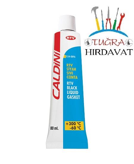 Caldini CLN00896 Rtv Siyah Sıvı Conta 80 ml 300°C