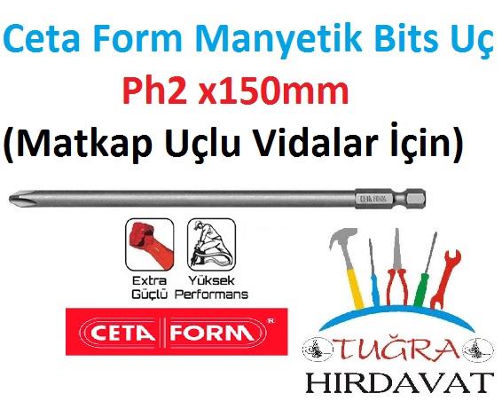 CetaForm Mıknatıslı Manyetik Bits Matkap Ucu Ph2x150