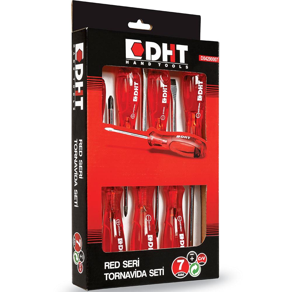 Dht 7 Li Tornavida Set Red Seri