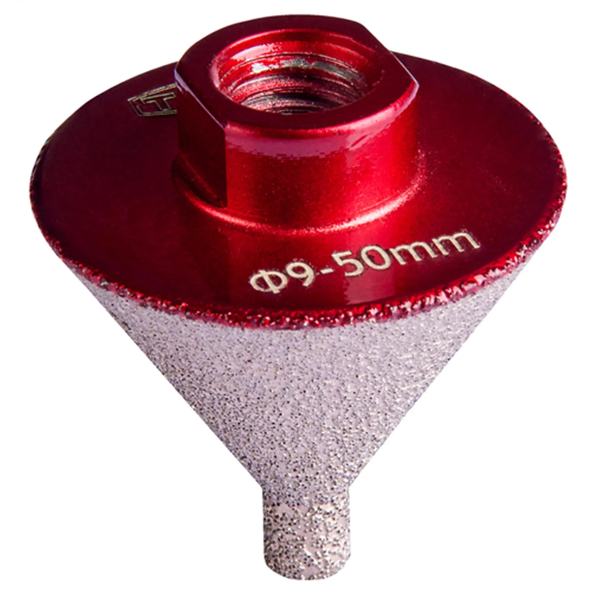 Tomax Elmas Eğimli Pah Kırma Ucu 9-50 mm M14 Avuç Taşlama