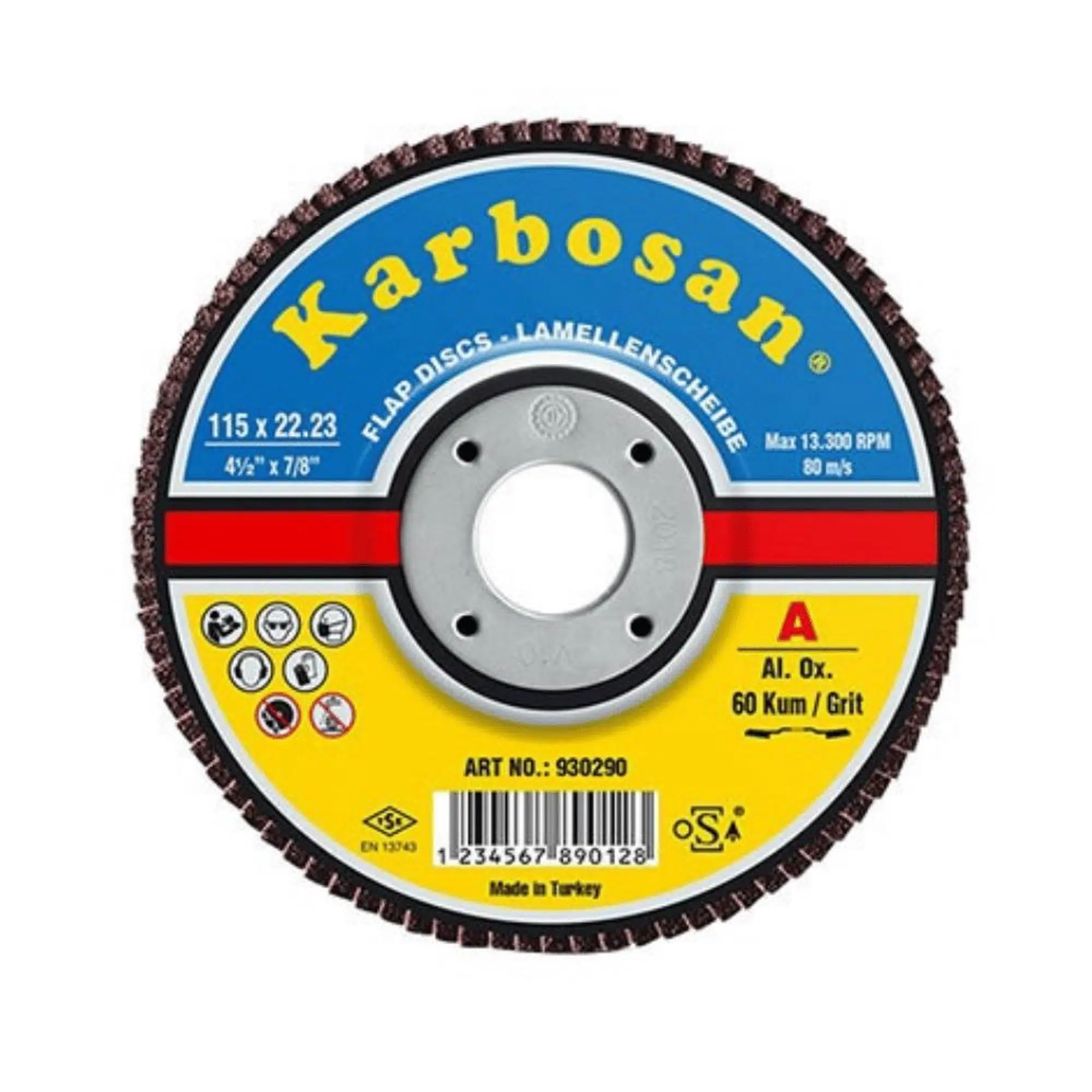 Karbosan 115X22 60 Kum Flap Disk Zımpara 1 adet