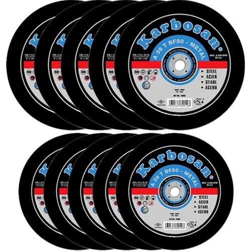 Karbosan 115X3.0x22.23 Metal Kesme Taşı 10 Adet