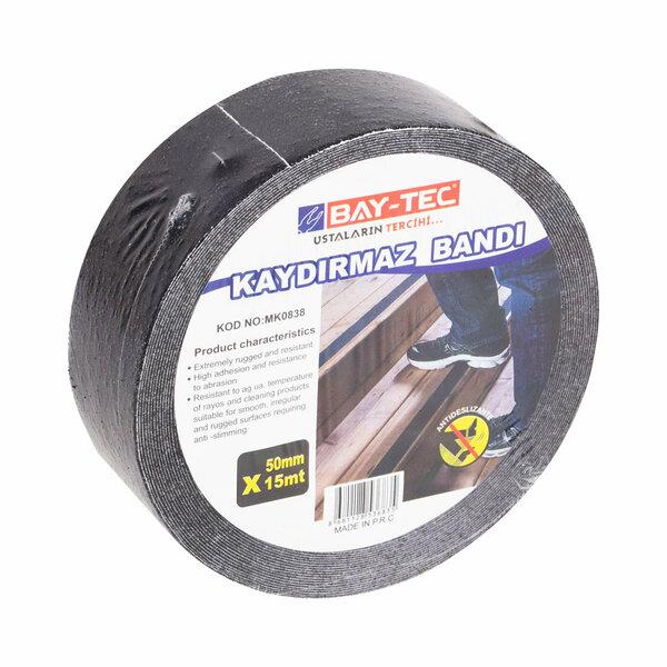 Bay-Tec MK0838 Kaydırmaz Merdiven Zemin Bandı 50mm x 15 Metre