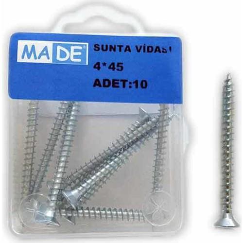 Made Sunta Vidası 4X45 ( 1 Kutu:10 Adet)