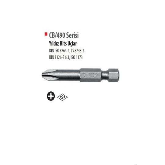 Cetaform Ph1x50mm Mıknatıslı Bits Uçlu Yıldız Tornavida Ucu