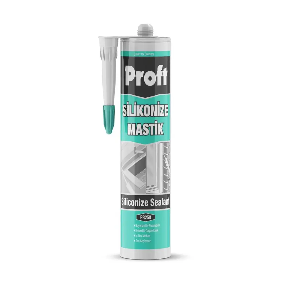 MASTİK BEYAZ 450 GR SİLİKONİZE PROFT (PR250)