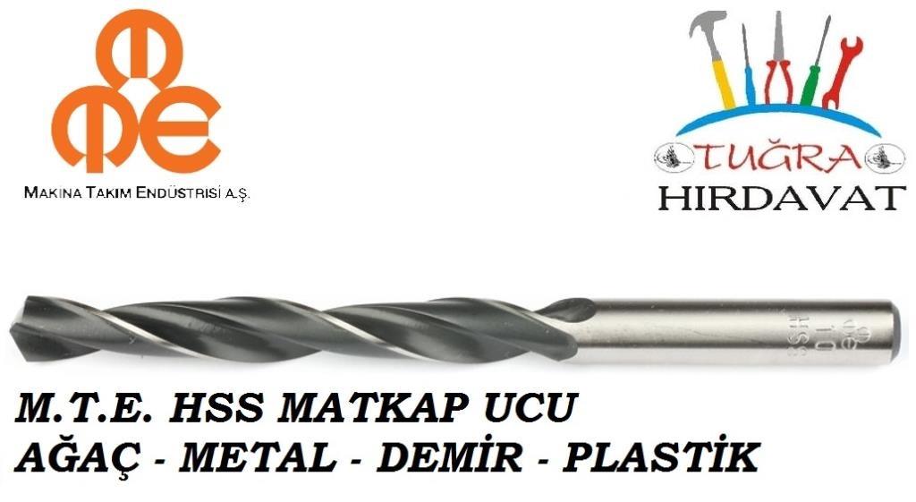 Makina Takım Mte Hss Demir Metal Ağaç Plastik Matkap Ucu 10 mm