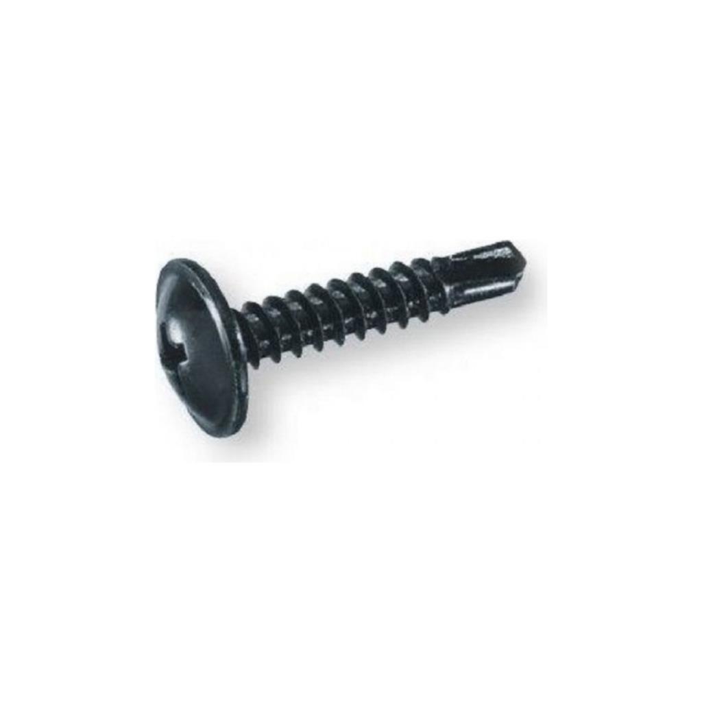Rysb 3.9x16 mm 100 Adet Siyah Pul Başlı Matkap Uçlu Vida Otomatik Vida 