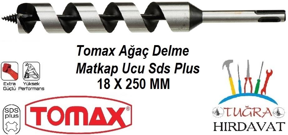 Tomax Sds Plus Ağaç Delme Ahşap Delme Matkap Ucu 18x250