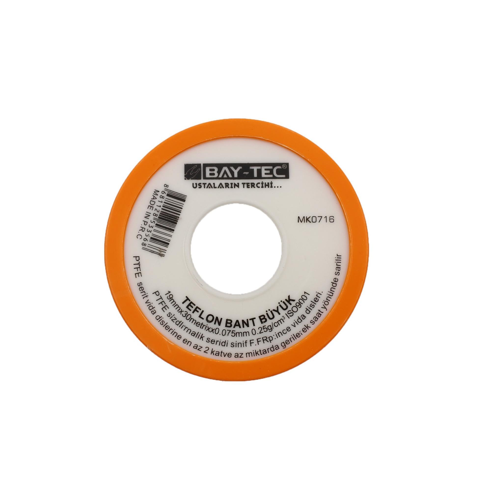 Bay-tec MK0716 Teflon Bant 19mm x 30mt Geniş Büyük Boy