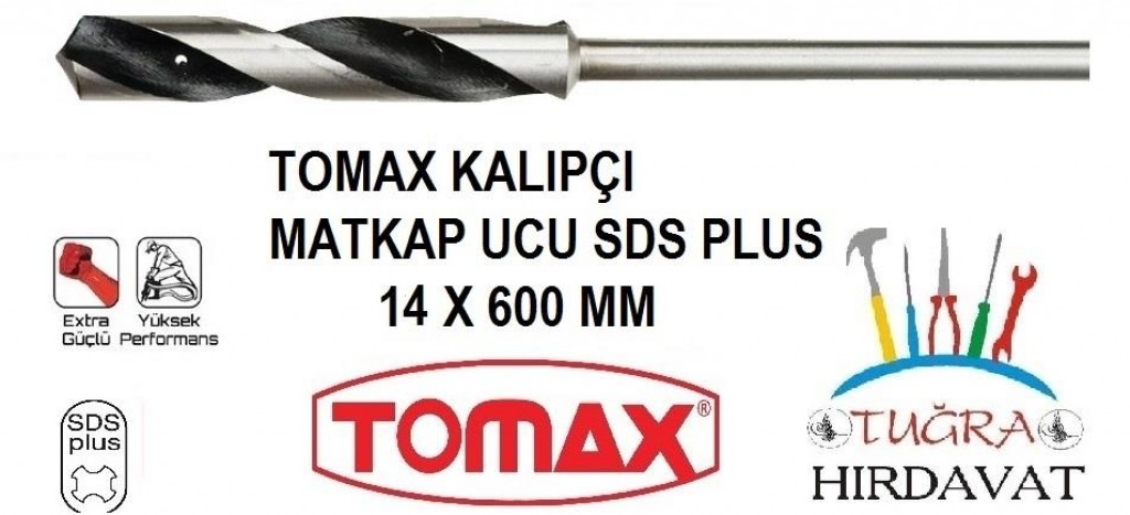 Tomax Sds Plus İnşaat Kalıpçı Matkap Ucu 14x600 