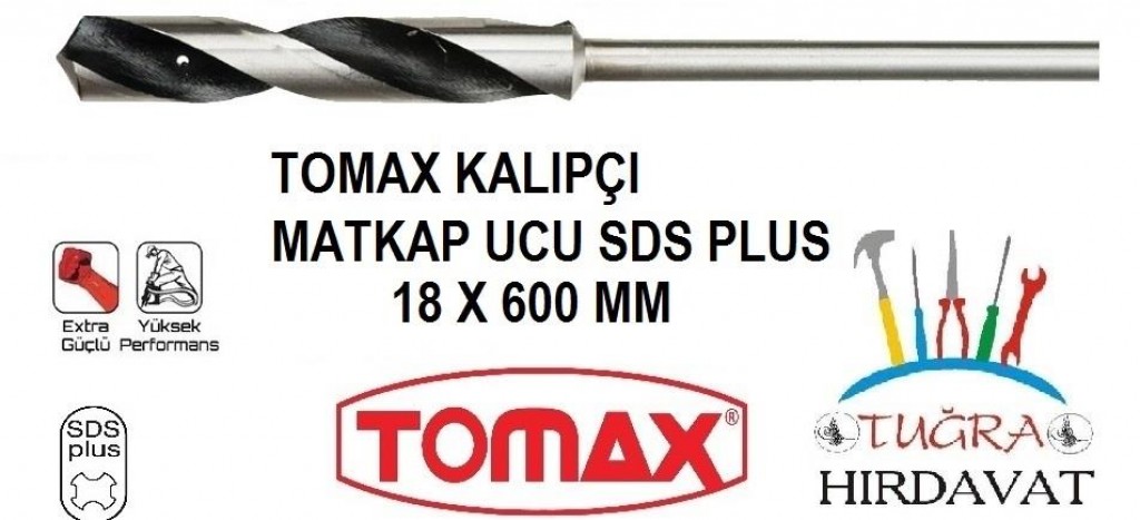 Tomax Sds Plus İnşaat Kalıpçı Matkap Ucu 18x600