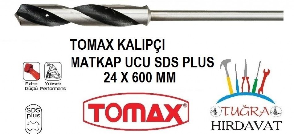 Tomax Sds Plus İnşaat Kalıpçı Matkap Ucu 24x600