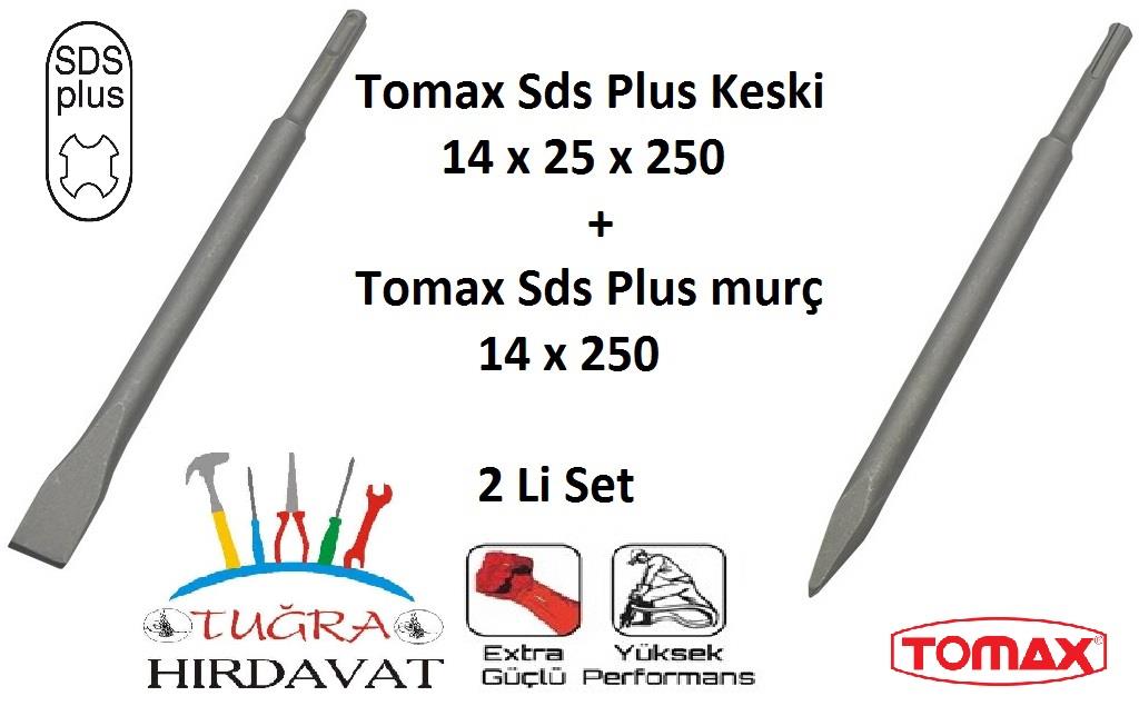 Tomax Sds Plus Keski + Murç 2 Li Set Matkap Ucu