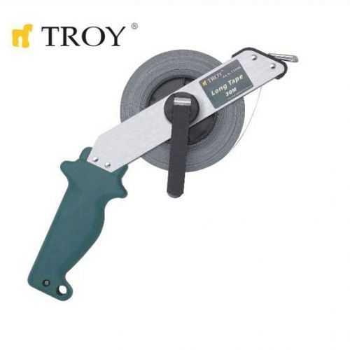 TROY 23155 İskandil Çelik Metre (50m, 13×0.18mm) Ergonomik