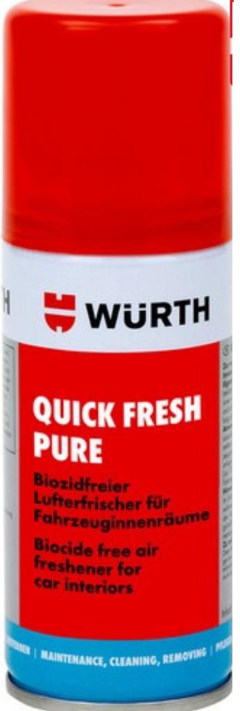 Würth Araç İçi Tazeleme Spreyi Quıck Fresh 100 Ml Koku Bombası